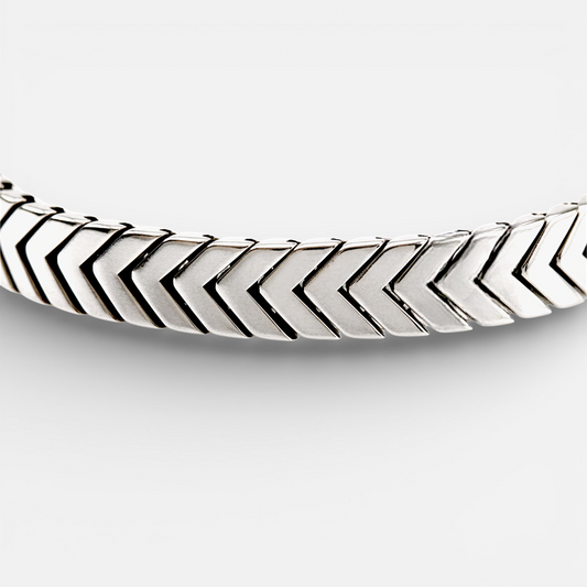 Atlas Chain – Bracelet acier maille queue de renard