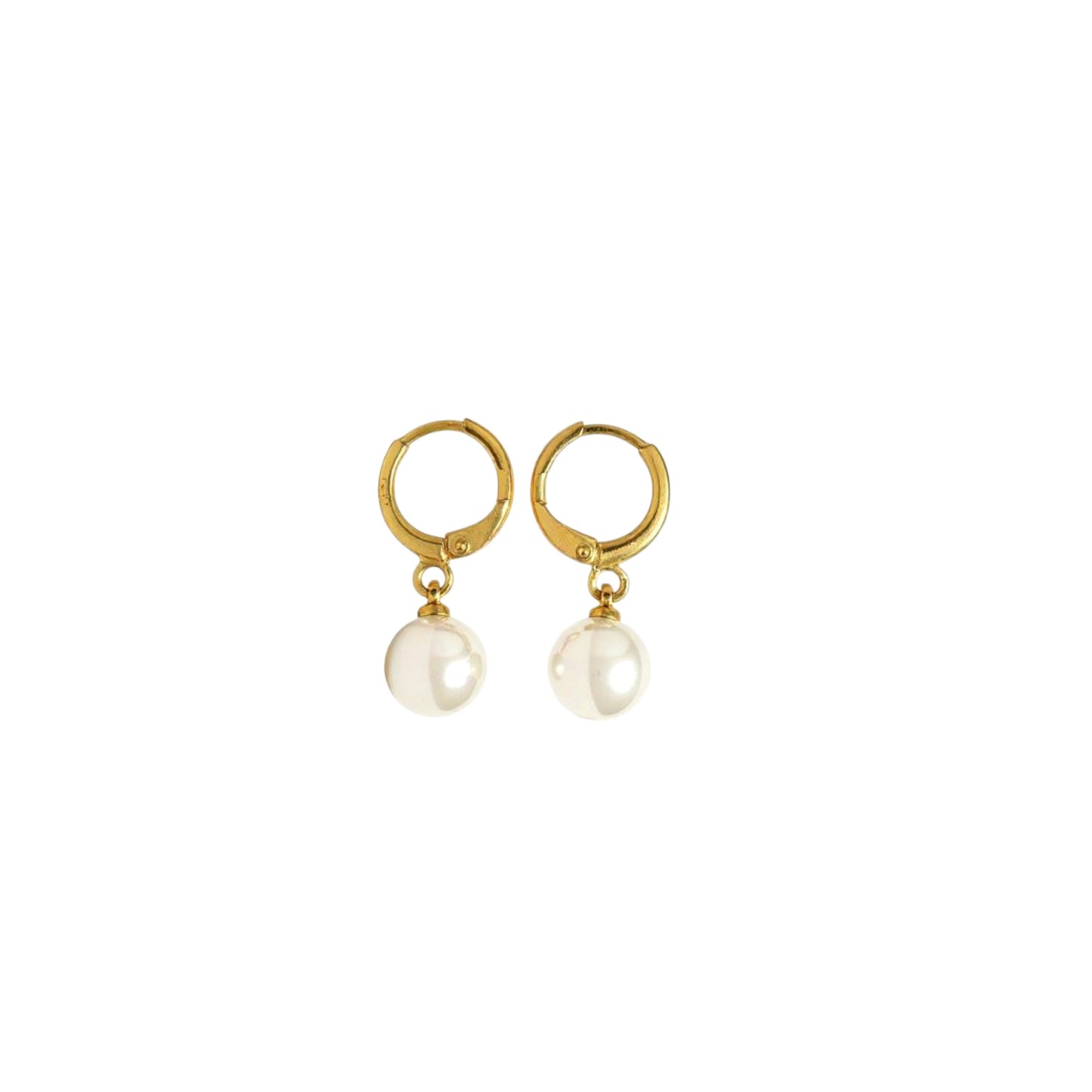 Pure Pearl – Boucles d’oreilles perle nacrée blanche