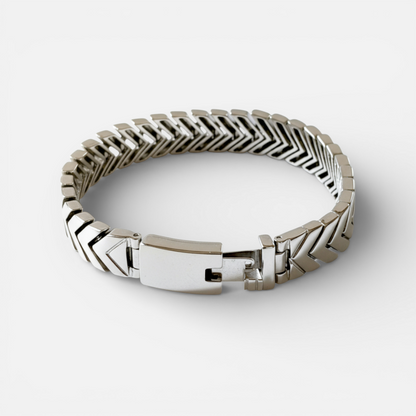 Atlas Chain – Bracelet acier maille queue de renard