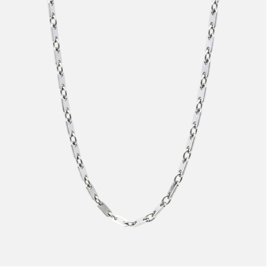 Atlas Chain – Chaîne maille plate acier brillant 50 cm