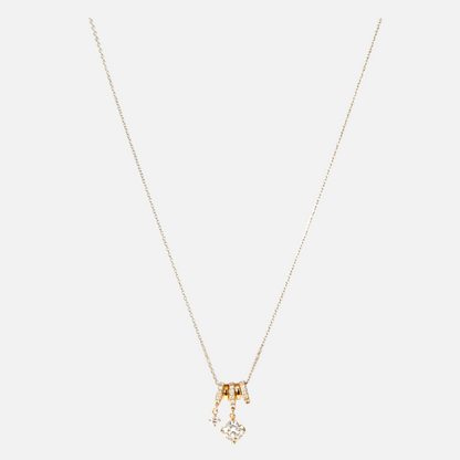 Aura Charm – Collier doré breloque zirconium