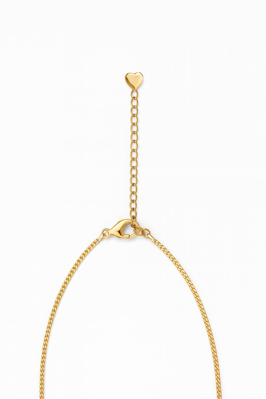 Mini Twin Heart – Collier enfant double cœur zirconium doré