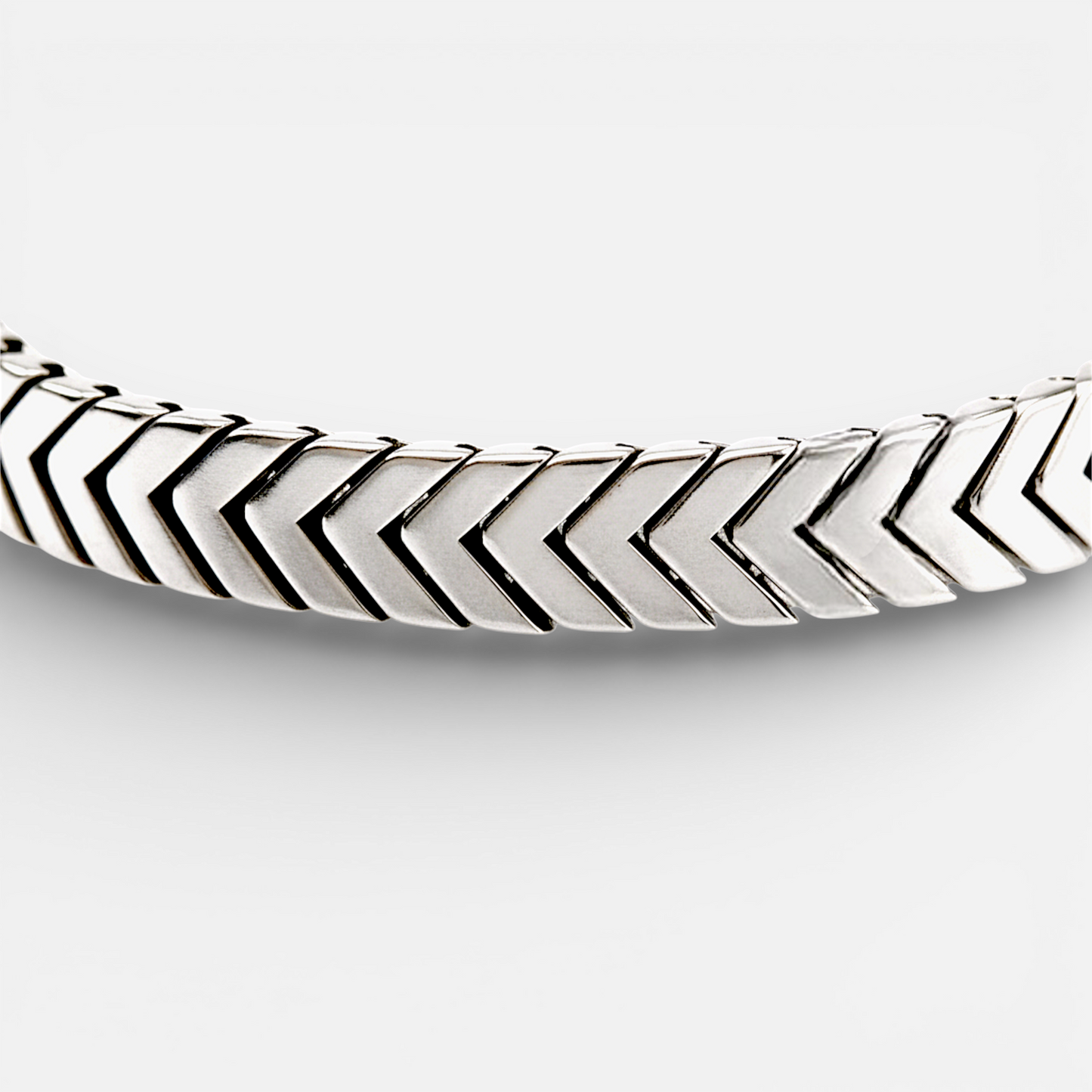 Atlas Chain – Bracelet acier maille queue de renard