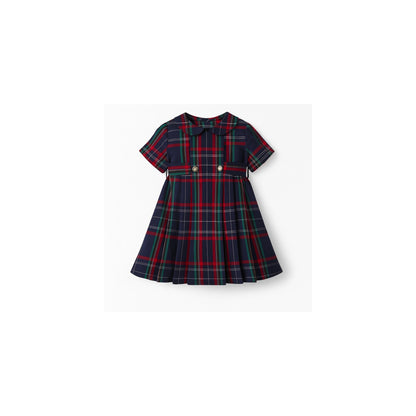 3-7 ans / Robe à carreaux écossais 100 % coton